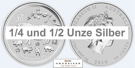 Silber kleine Münzen
