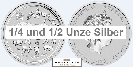 Silber 1/4 und 1/2 Oz